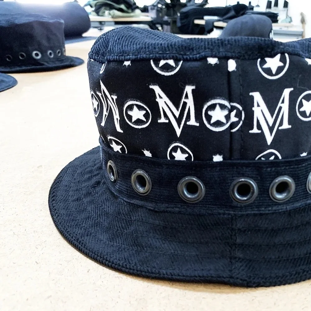 Marc Vachon Monogram Grommet Bucket Hat
